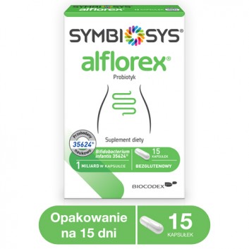 Symbiosys alflorex probiotyk, 15 kapsułek