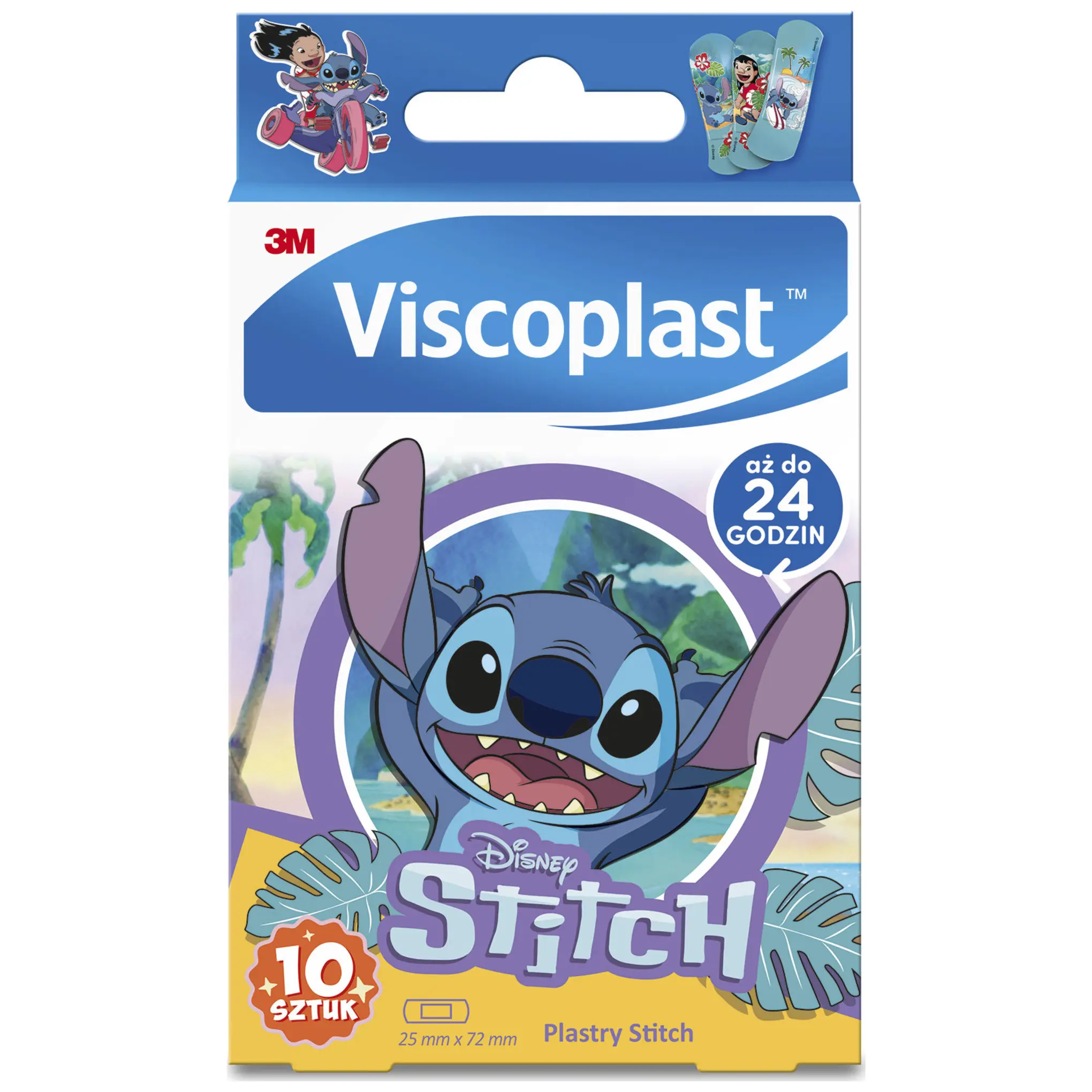 Viscoplast, Plastry Stitch, 72 mm x 25 mm, 10 sztuk zdjęcie