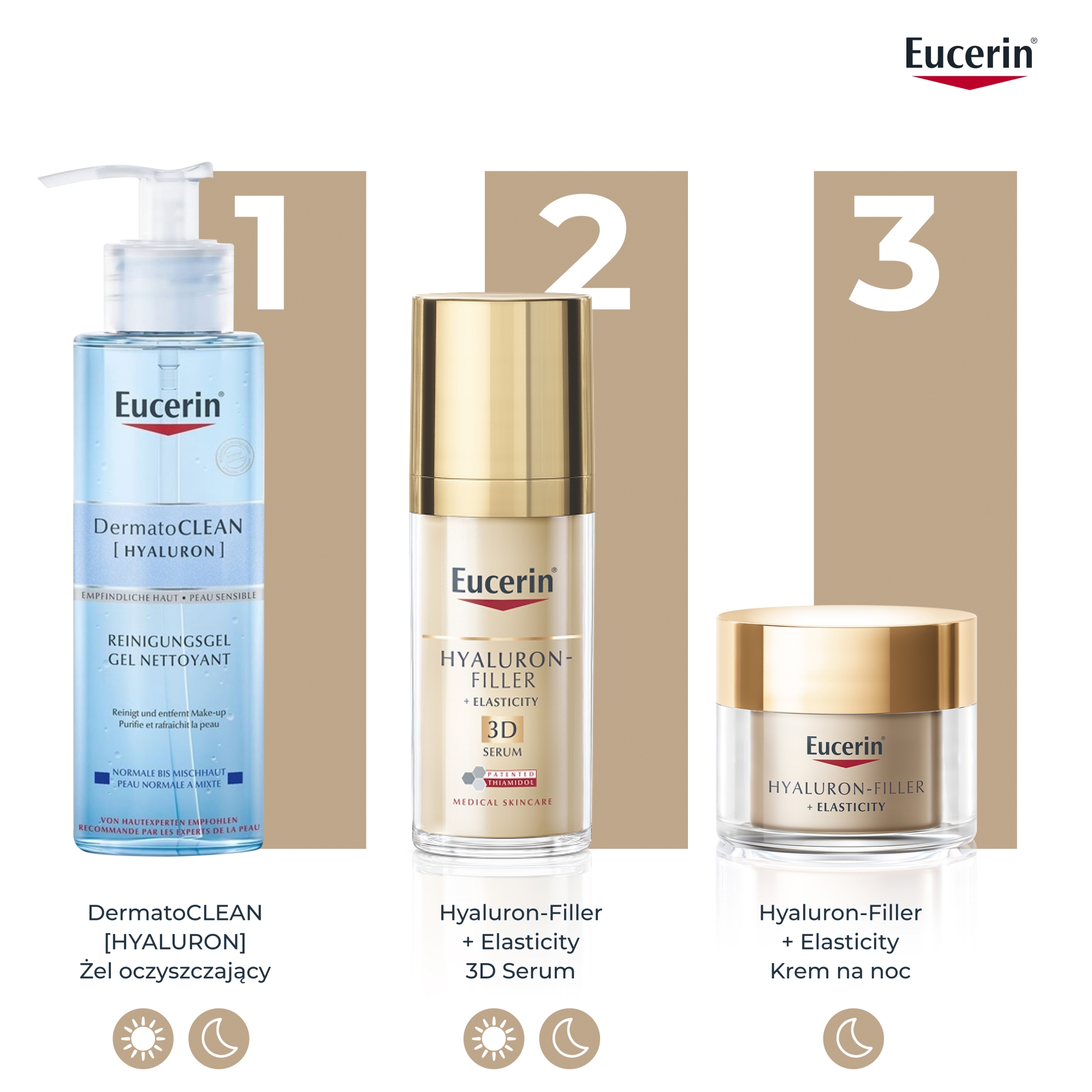 Eucerin Hyaluron-Filler + Elasticity Krem na noc do skóry dojrzałej przeciwzmarszczkowy, 50 ml
