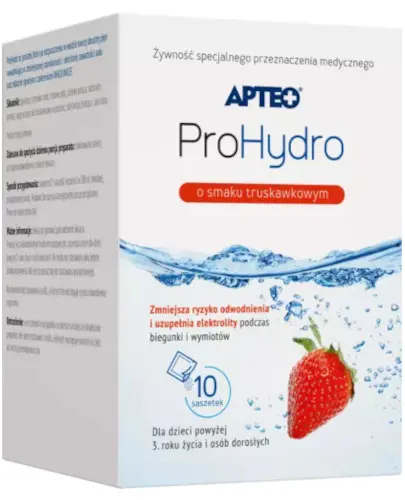 Apteo ProHydro o smaku truskawkowym 10 saszetek zdjęcie