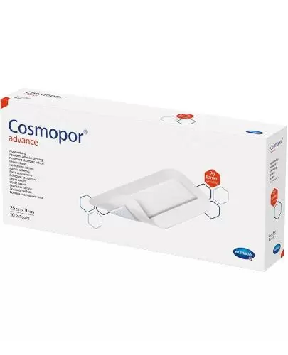 Hartmann Cosmopor Advance opatrunek na ranę 25 cm x 10 cm 10 sztuk zdjęcie