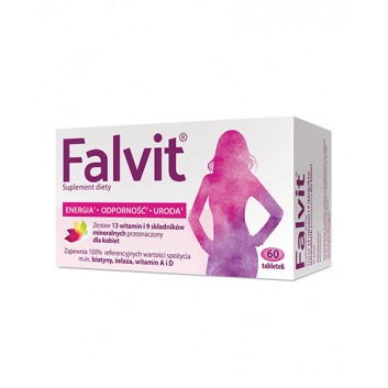 Falvit, tabletki drażowane dla kobiet, 60 sztuk