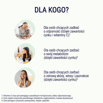 Naturell Cynk + C do żucia, 120 tabletek