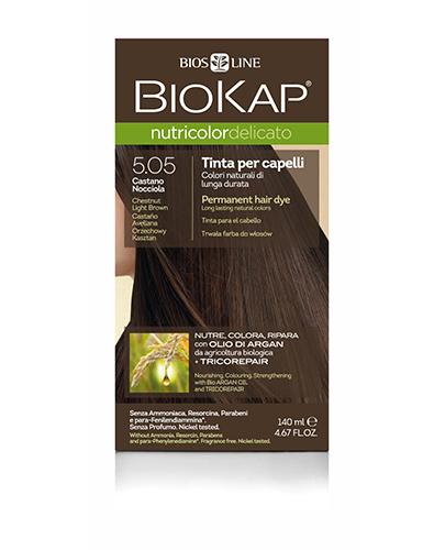 BioKap Nutricolor Delicato Farba do włosów 5.05 Orzechowy Kasztan - 140 ml zdjęcie