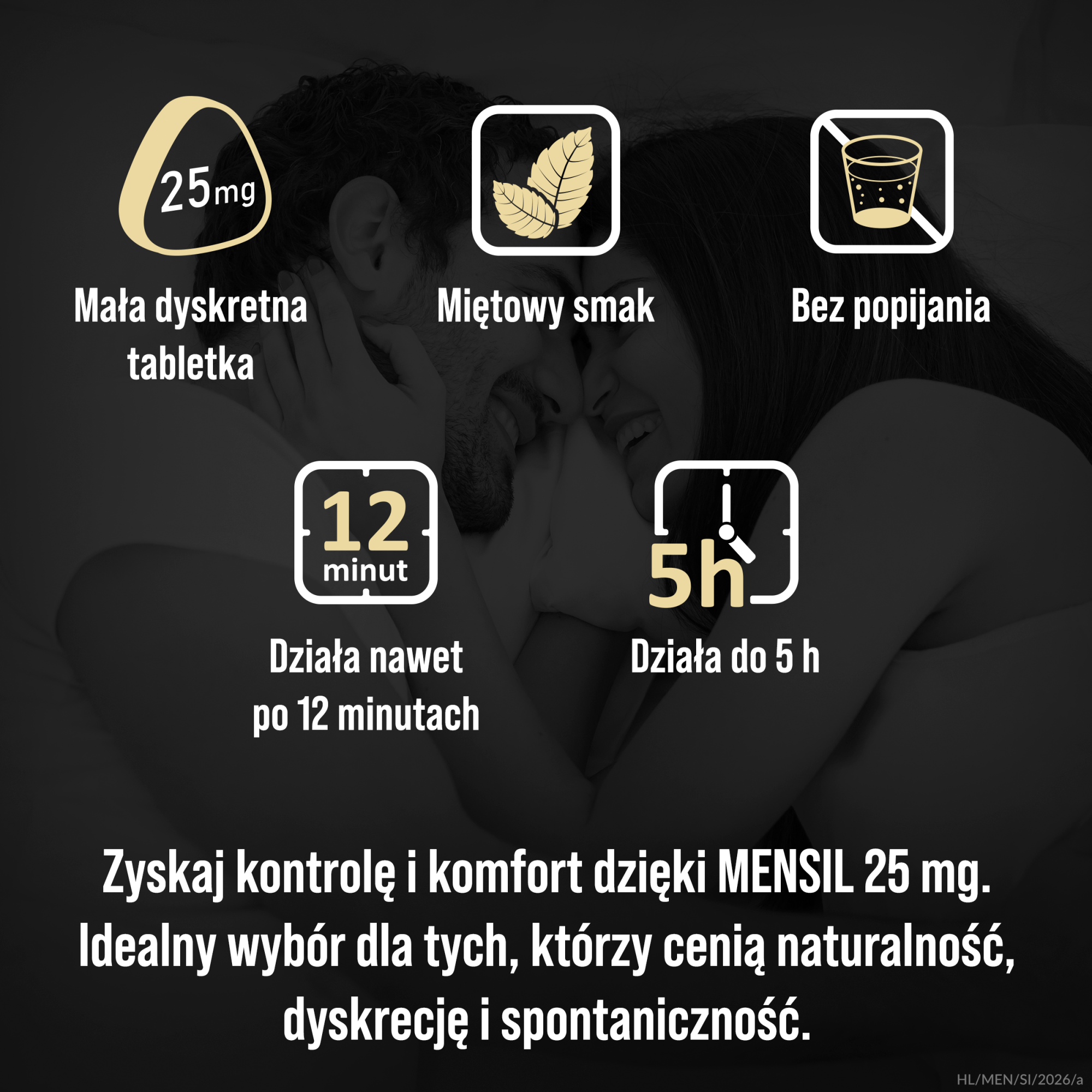 Mensil, 25 mg, tabletki do rozgryzania i  żucia, 8 sztuk
