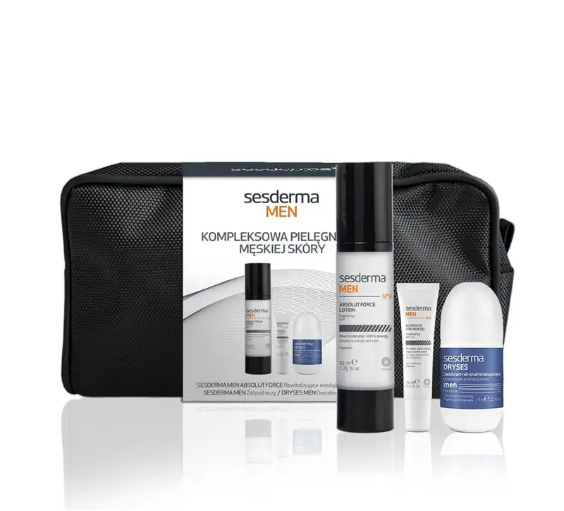 Zestaw Świąteczny Sesderma Men: Rewitalizująca emulsja do twarzy, 50 ml + kontur oczu, 15 ml + Dryses dezodorant antyperspirant, 75 ml zdjęcie