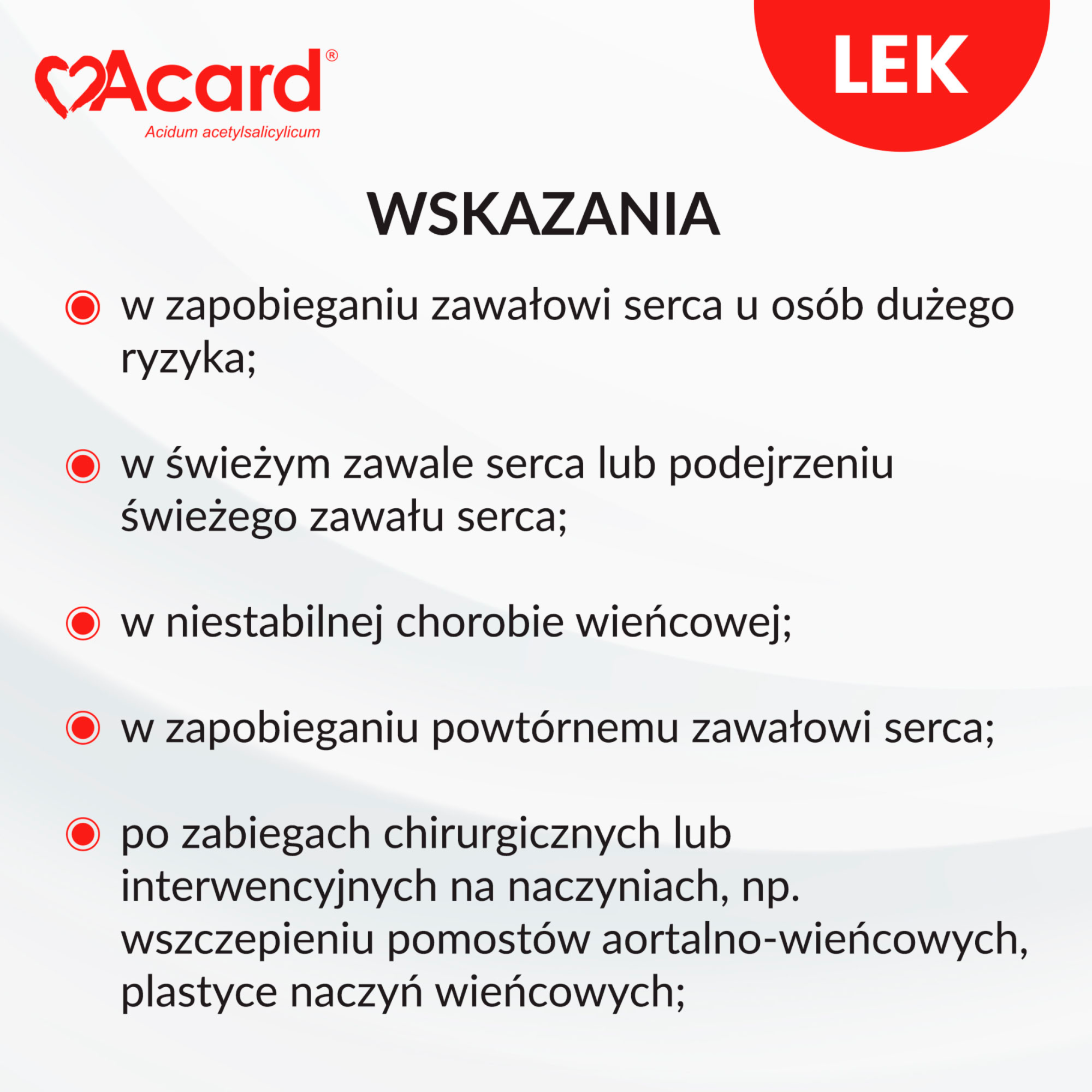 Acard 75mg 60 tabletek