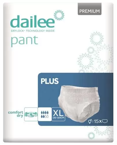 Dailee Pant Premium Plus majtki chłonne rozmiar XL 15 sztuk zdjęcie
