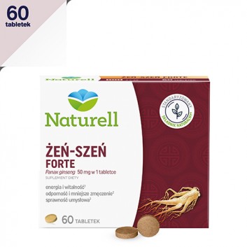NATURELL Żeń-szeń Forte, 60 tabl., cena, opinie, skład