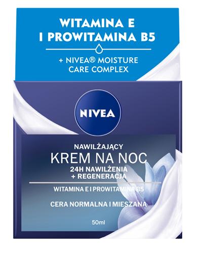 Nivea Nawilżający krem na noc witamina E cera normalna i mieszana - 50 ml - cena, opinie, właściwości  zdjęcie