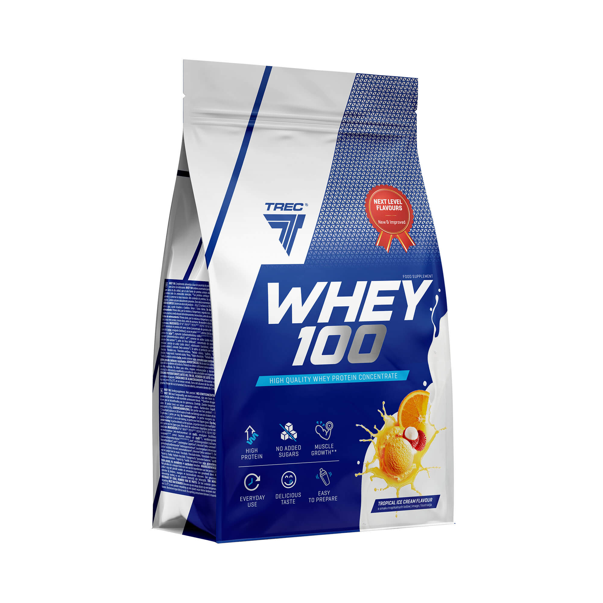 Trec Whey 100 Tropical Ice Cream, proszek, 700 g zdjęcie