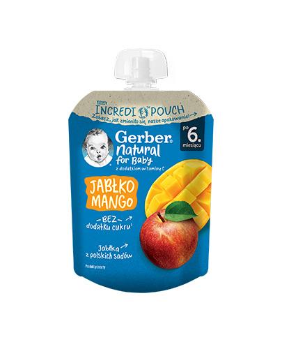 Gerber Deserek w tubce jabłko mango dla niemowląt po 6. miesiącu, 80 g zdjęcie