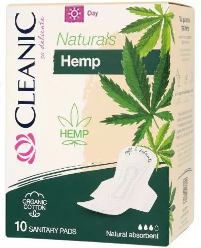 Cleanic Naturals Hemp Day podpaski higieniczne 10 sztuk zdjęcie