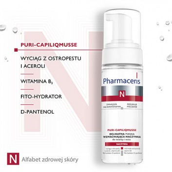 Pharmaceris N Puri-Caplilicmusse pianka delikatna wzmacniająca naczynka do twarzy i oczu 150 ml