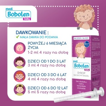 Bobolen Baby syrop na suchy kaszel 115 ml