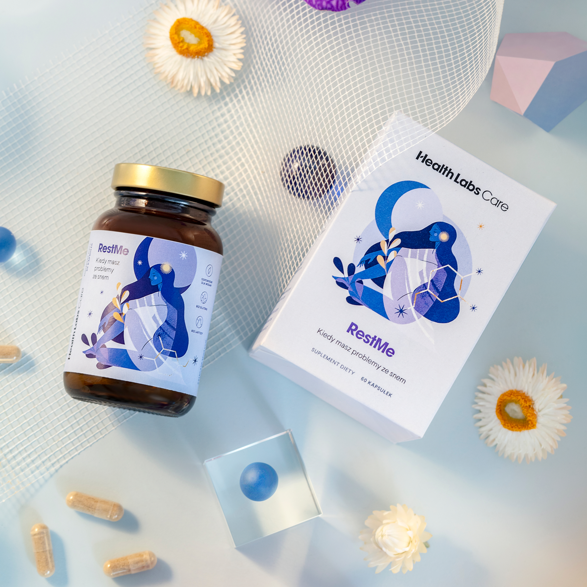 Health Labs Care, RestMe, kapsułki, 60 sztuk