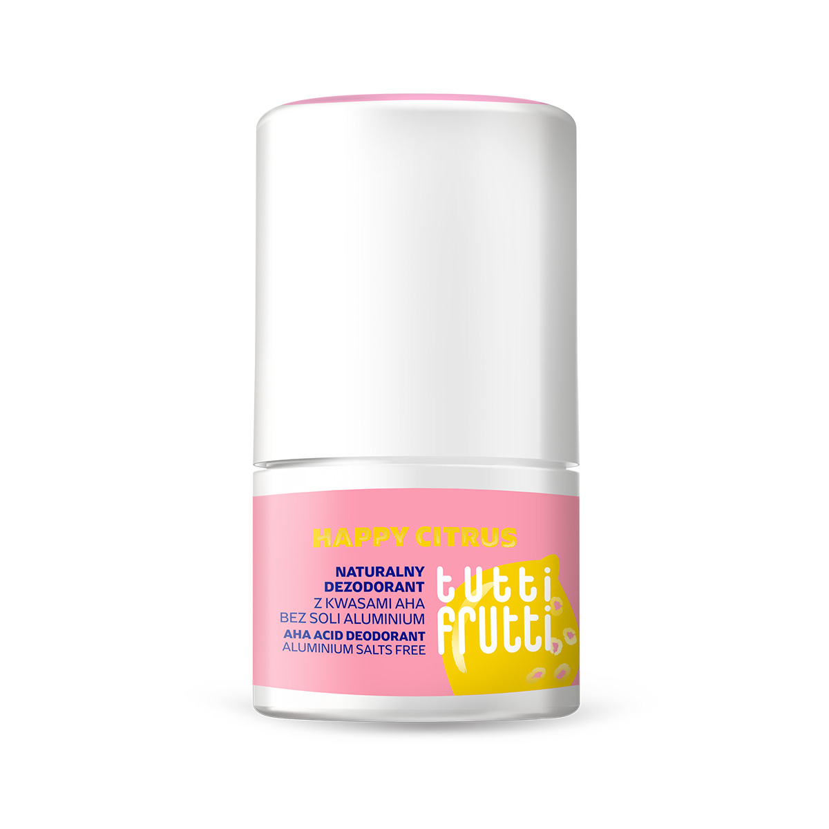 Tutti Frutti, Naturalny dezodorant kwasowy HappyCitrus + Kwasy AHA, 50 ml zdjęcie
