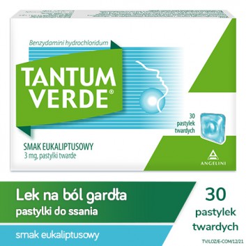 Tantum Verde 3 mg Smak Eukaliptusowy 30 sztuk