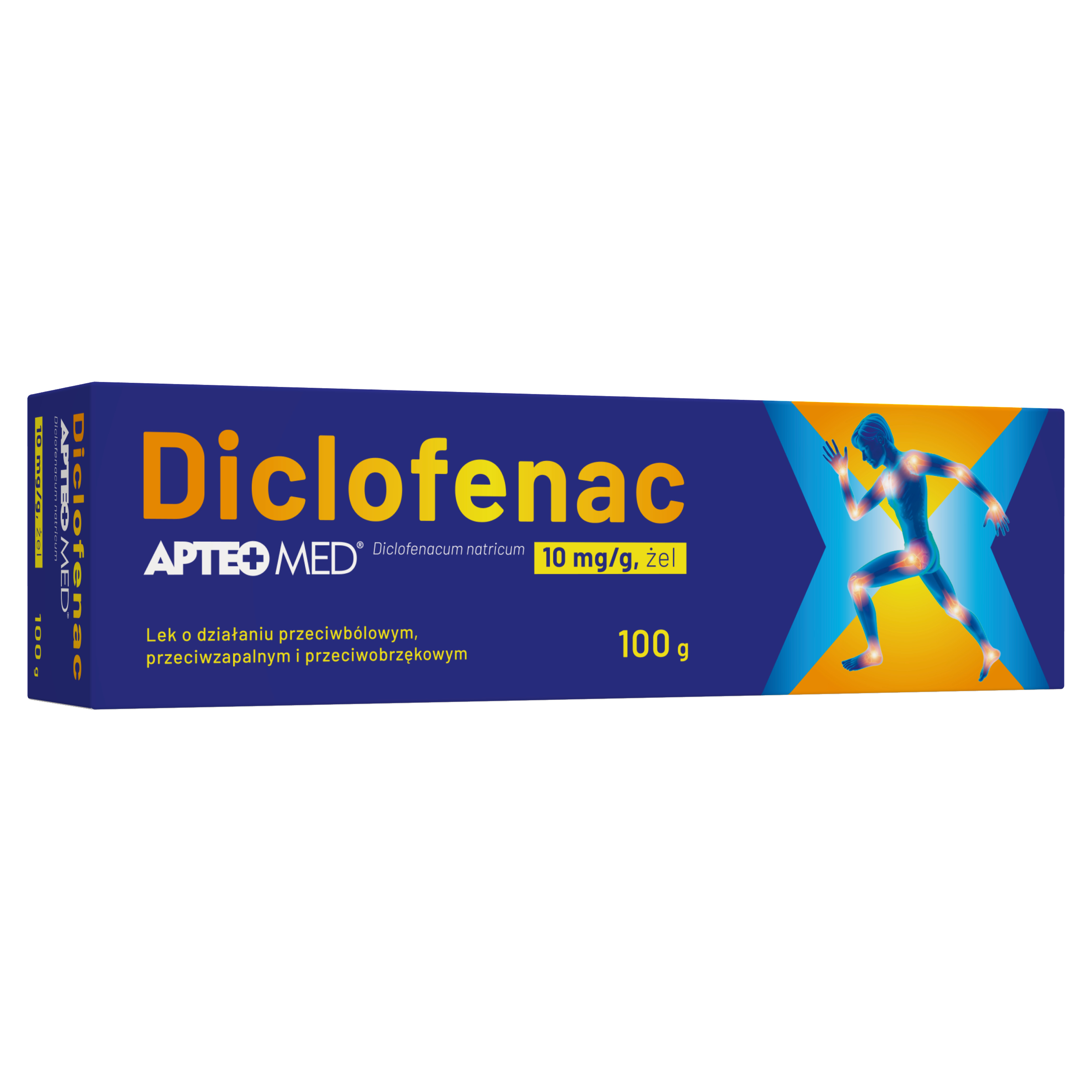 Apteo Diclofenac 10 mg/g żel 100 g zdjęcie