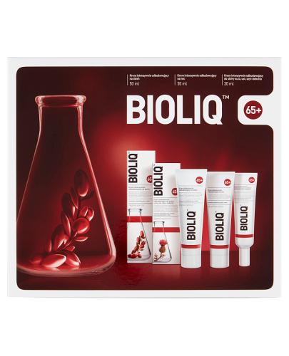 Bioliq 65 + Zestaw Krem intensywnie odbudowujący na dzień, 50 ml + Krem intensywnie odbudowujący na noc, 50 ml + Krem intensywnie odbudowujący do skóry oczu ust szyi i dekoltu, 30 ml, cena, opinie, wskazania zdjęcie