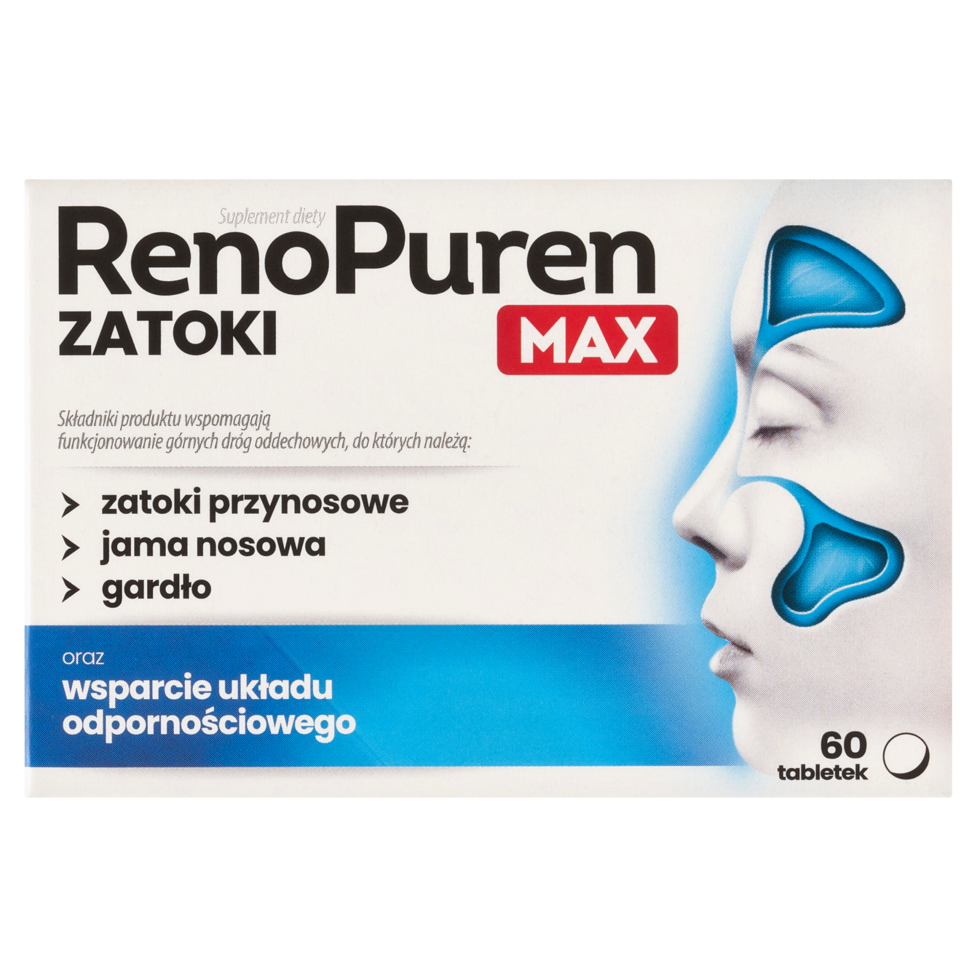 RenoPuren Zatoki MAX, tabletki, 60 sztuk zdjęcie