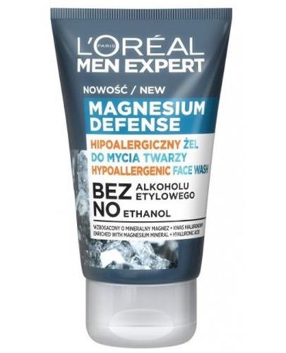 L'Oreal Men Expert Magnesium Defense Face Wash Hipoalergiczny Żel do mycia twarzy, 100 ml zdjęcie