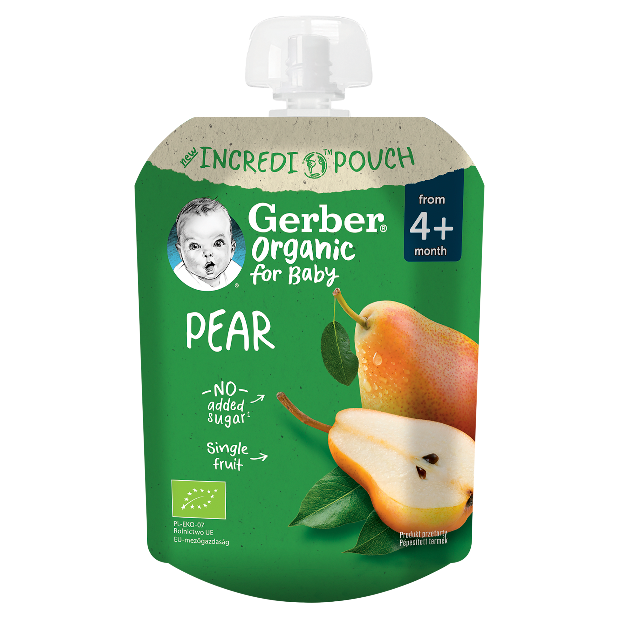 Gerber Organic For Baby  Deserek gruszka po 4. miesiącu, 80 g zdjęcie