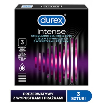 DUREX INTENSE Prezerwatywy - 3 szt. - cena, opinie, właściwości
