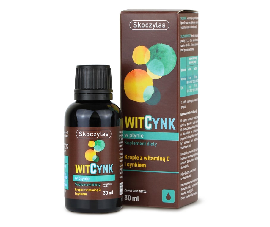 Skoczylas Witamina C Cynk, krople doustne, 30 ml zdjęcie