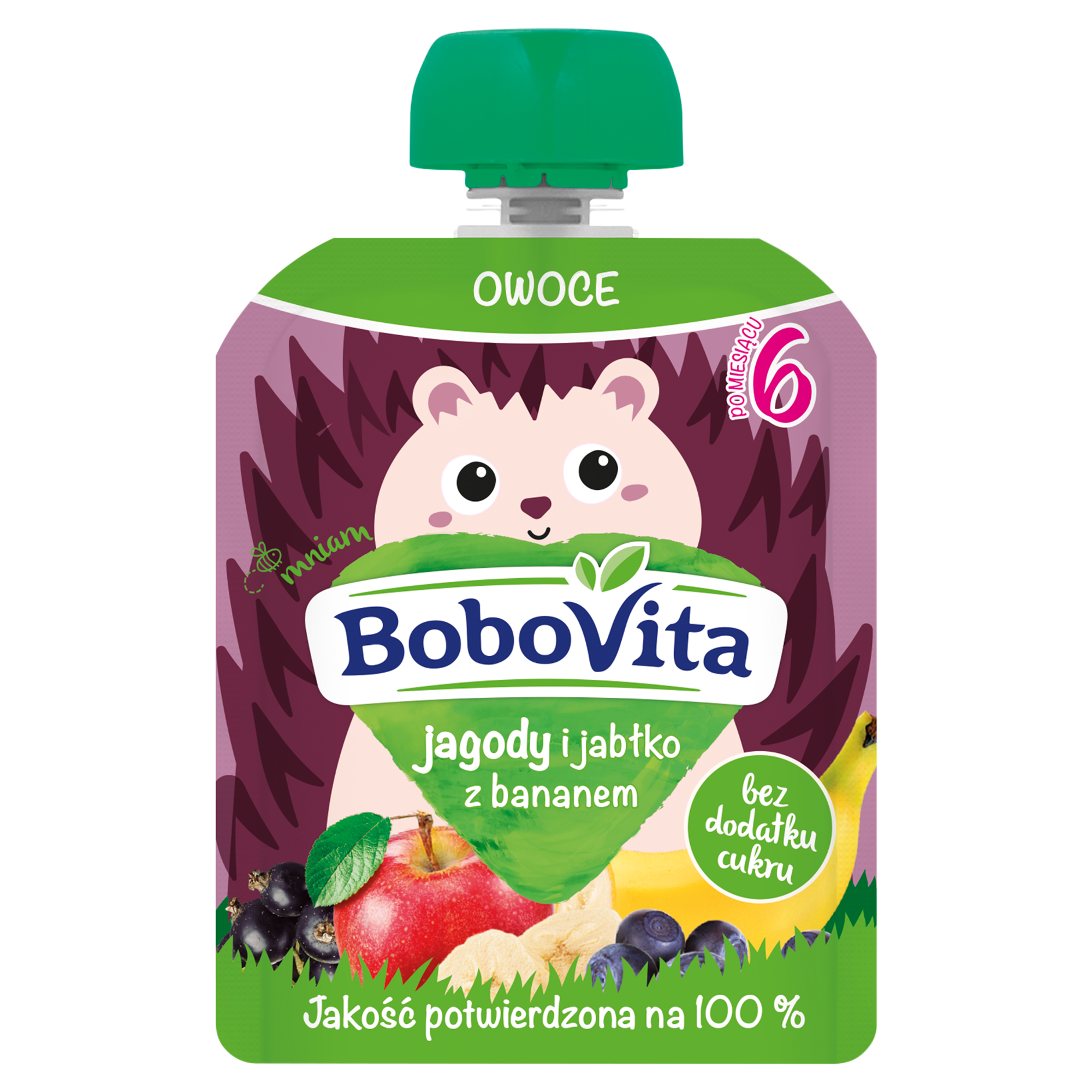 Bovovita, mus, jagody i jabłko z bananem, 80 g zdjęcie