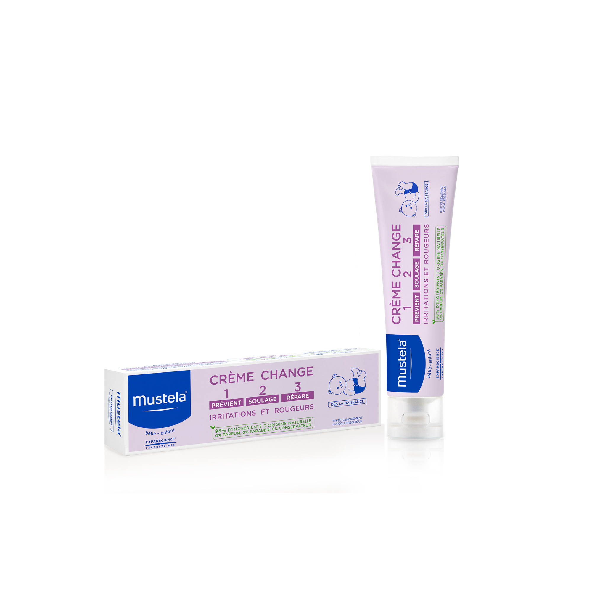 Mustela Bebe krem do przewijania 1-2-3 na podrażnienie i zaczerwienienia 50 ml zdjęcie