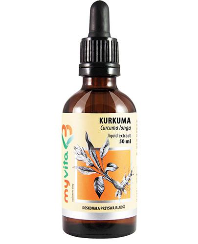 MyVita Krople Kurkuma liquid extract, 50 ml, cena, opinie, wskazania zdjęcie
