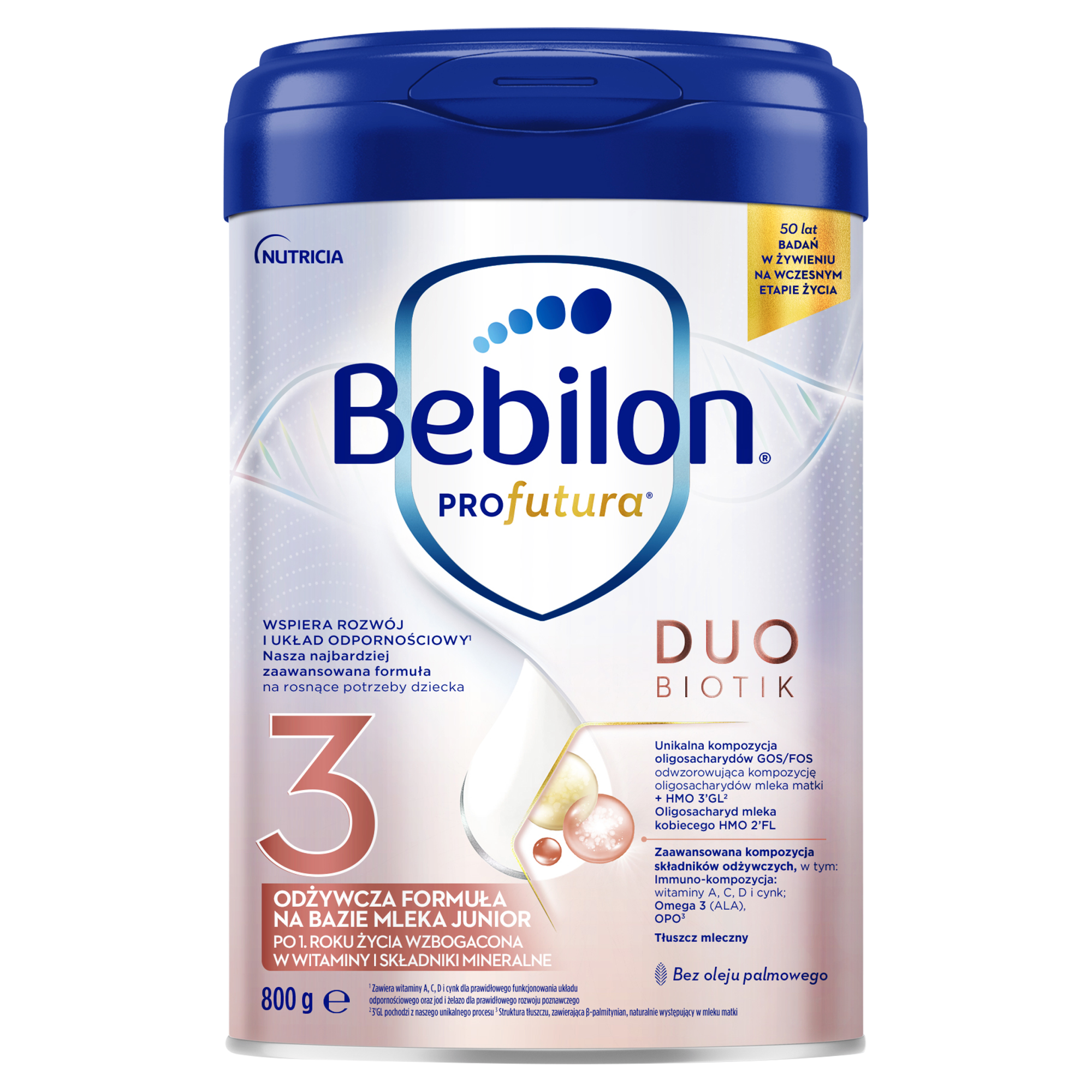 Bebilon 3 ProFutura Duobiotik mleko modyfikowane po 12 miesiącu 800 g zdjęcie