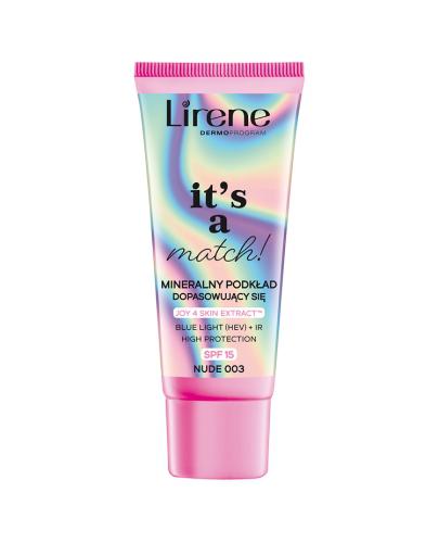 Lirene It's a match! Mineralny podkład dopasowujący się SPF 15 Nude 003, 30 ml, cena, opinie, skład  zdjęcie
