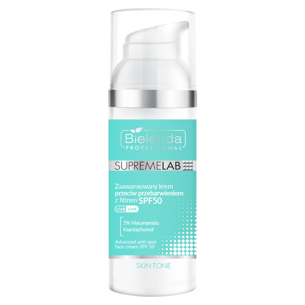 Bielenda Professional Supremelab Skin Tone, krem przeciw przebarwieniom z SPF50 UVA/UVB, 50 ml