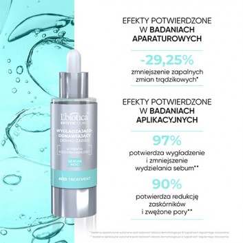 Lbiotica Estetic Clinic Acid Treatment wygładzająco-odnawiający dermo-zabieg serum na noc 30 ml