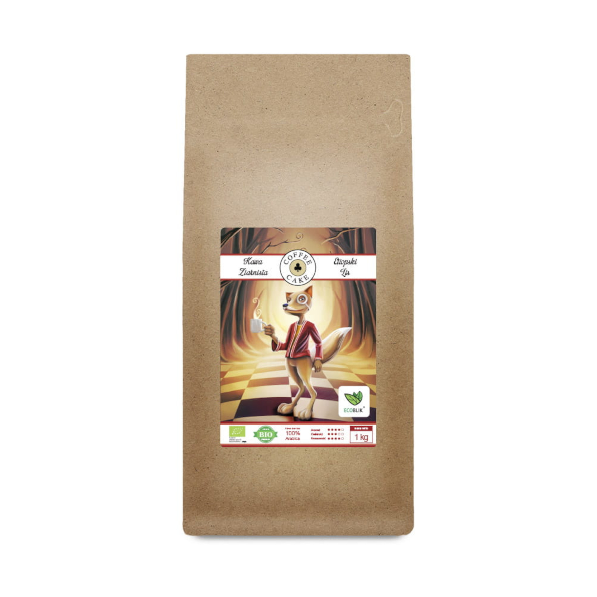 Ecoblik, Kawa Arabica Etiopski Lis Eko, 1 kg zdjęcie