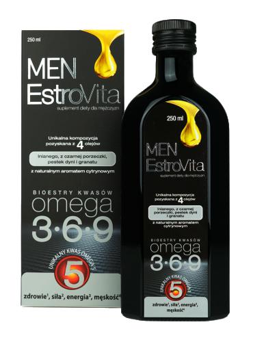 EstroVita Men Omega 3-6-9, 250 ml, cena, opinie, właściwości zdjęcie