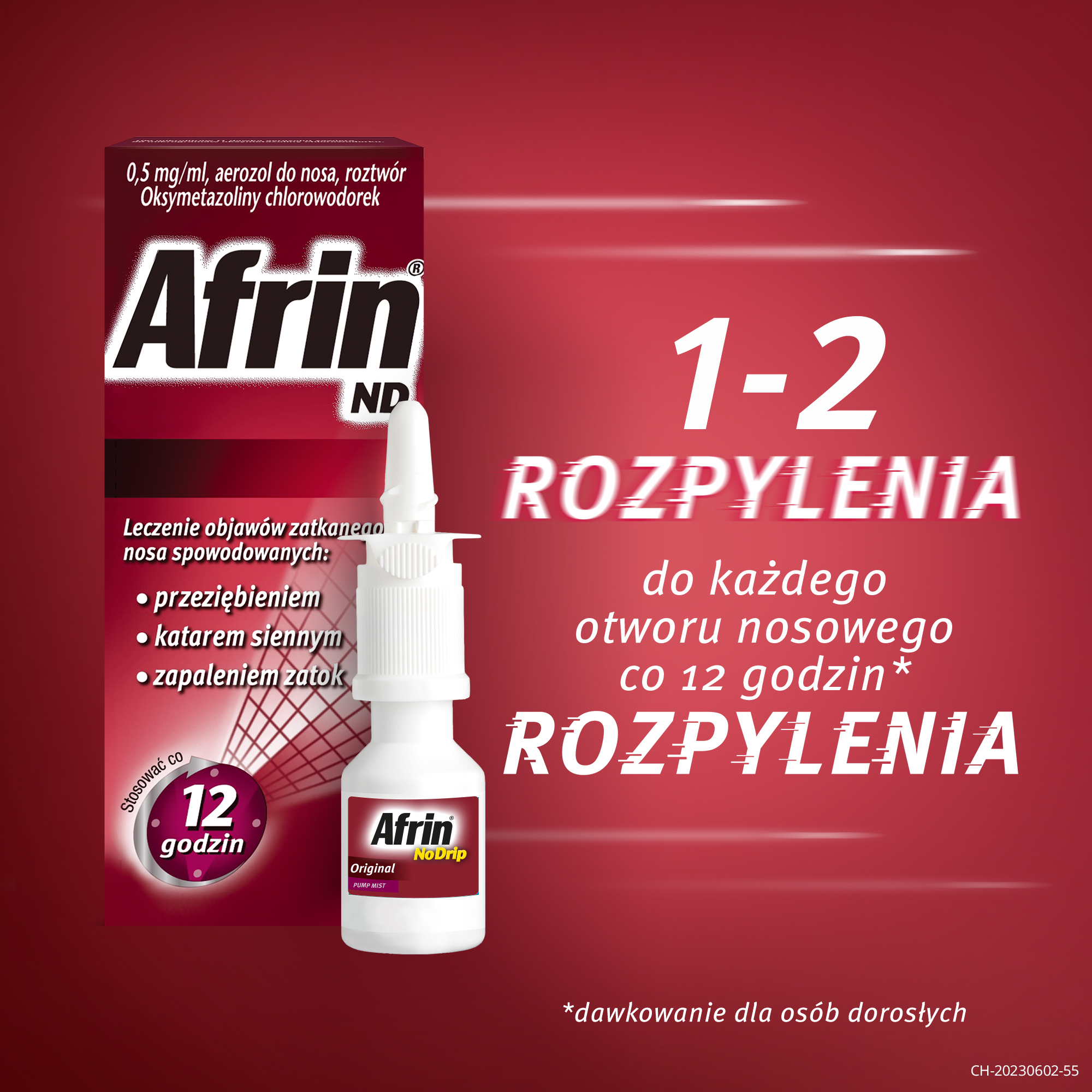 Afrin ND 0,5mg/ml aerozol do nosa, 15 ml