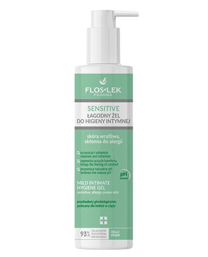 Floslek Sensitive Łagodny Żel do higieny intymnej skóra wrażliwa skłonna do alergii, 225 ml zdjęcie
