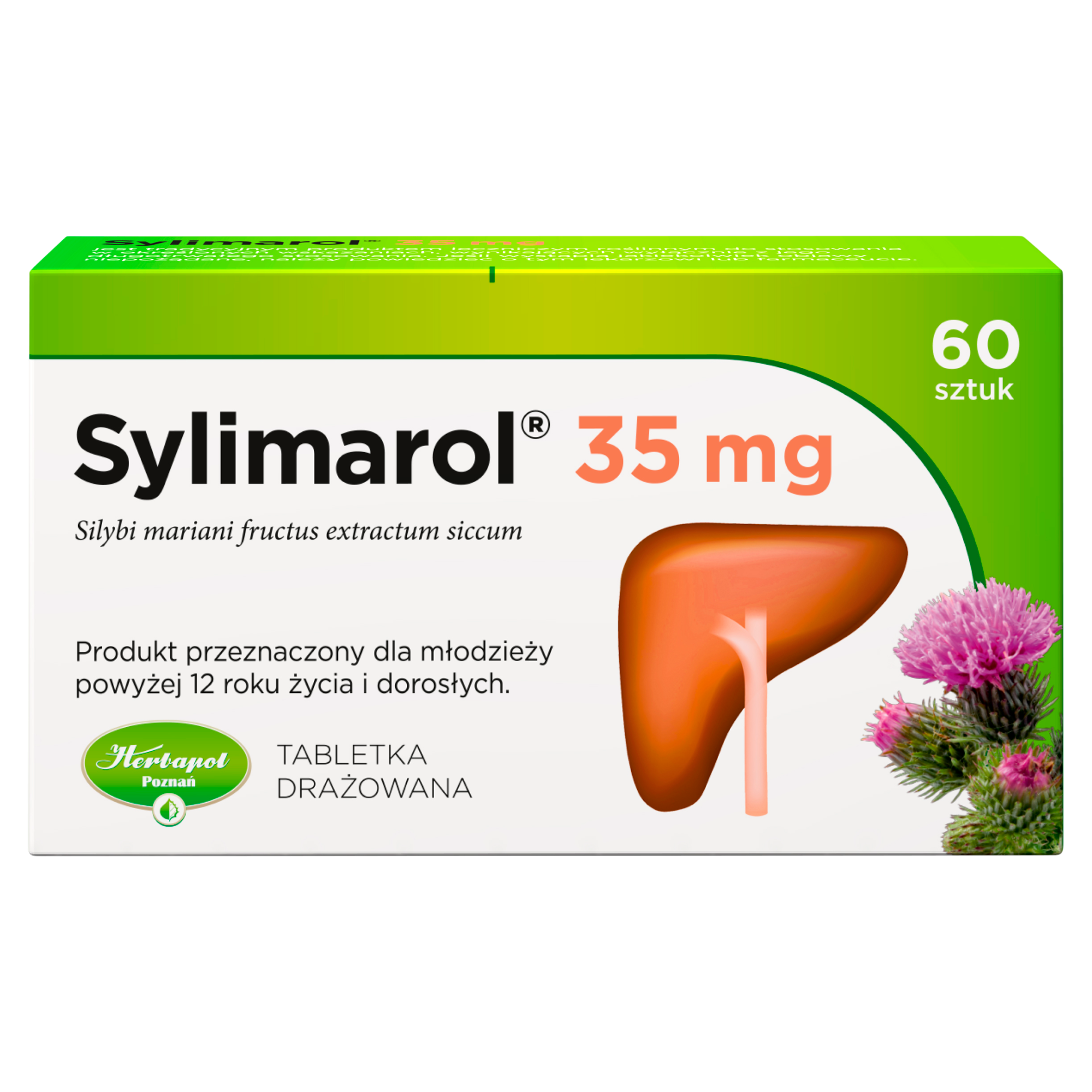 Sylimarol 35mg 60 drażetek zdjęcie