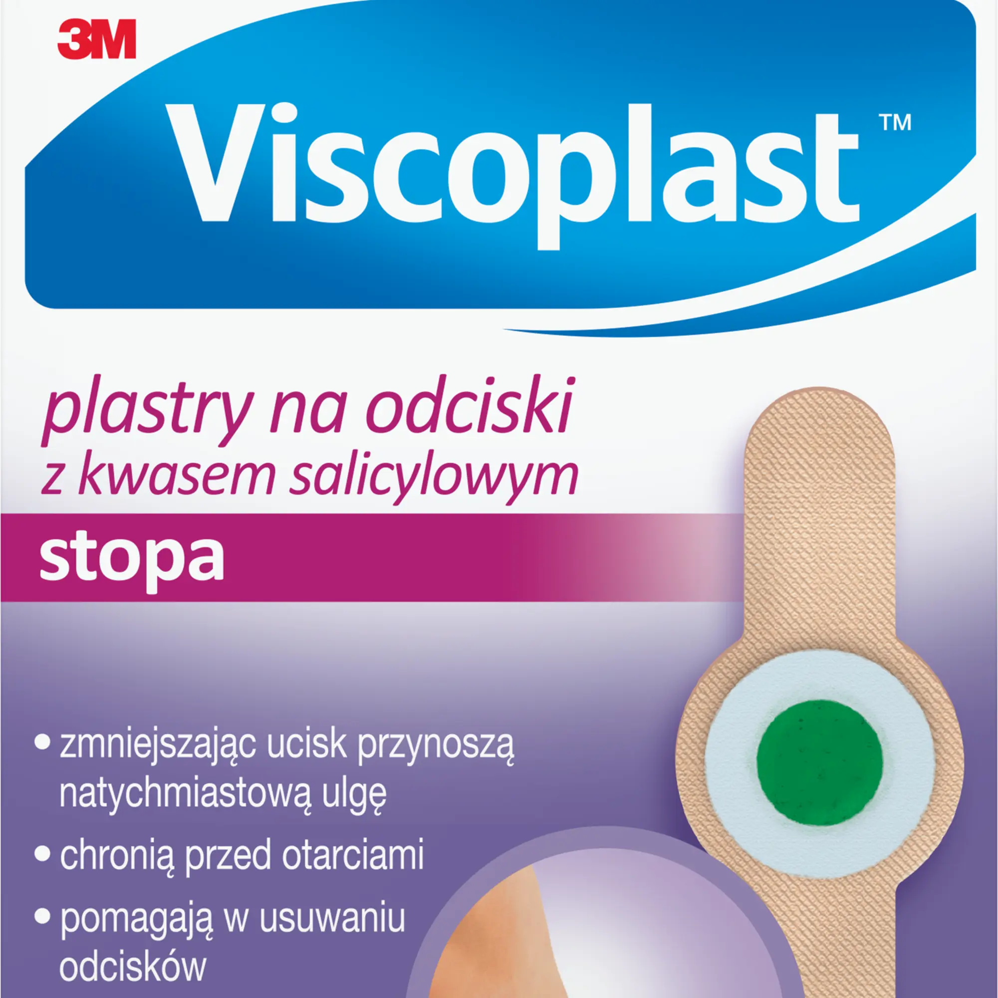 Viscoplast, plastry na odciski z kwasem salicylowym, 6 sztuk zdjęcie