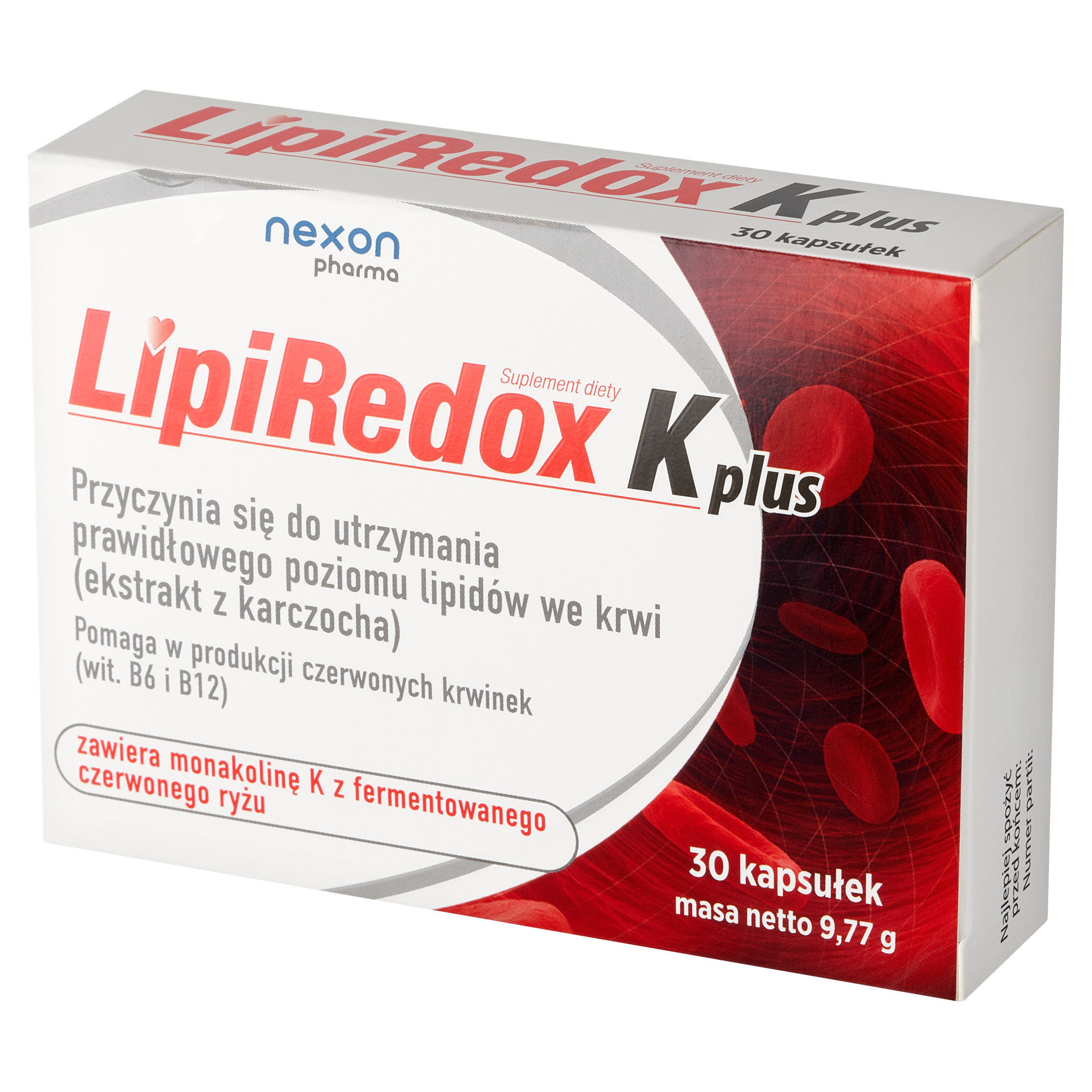 Lipiredox K plus, kapsułki, 30 sztuk