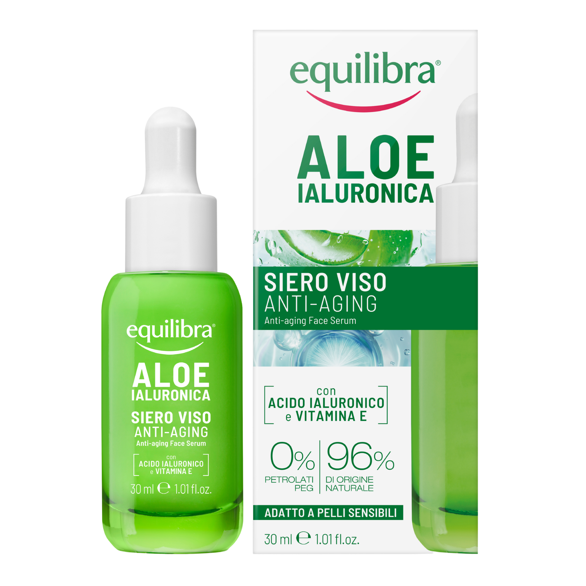 Equilibra aloesowe przeciwzmarszczkowe serum do twarzy 30 ml zdjęcie