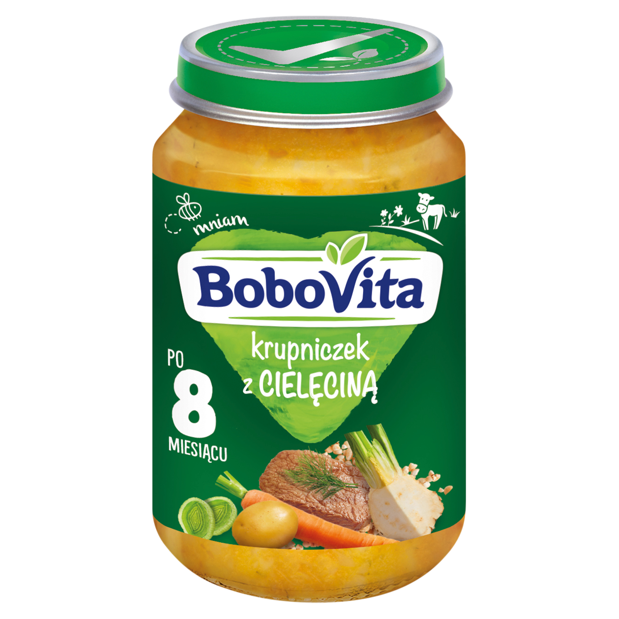BOBOVITA Krupniczek z cielęciną po 8 m-cu - 190 g - cena, opinie, właściwości zdjęcie