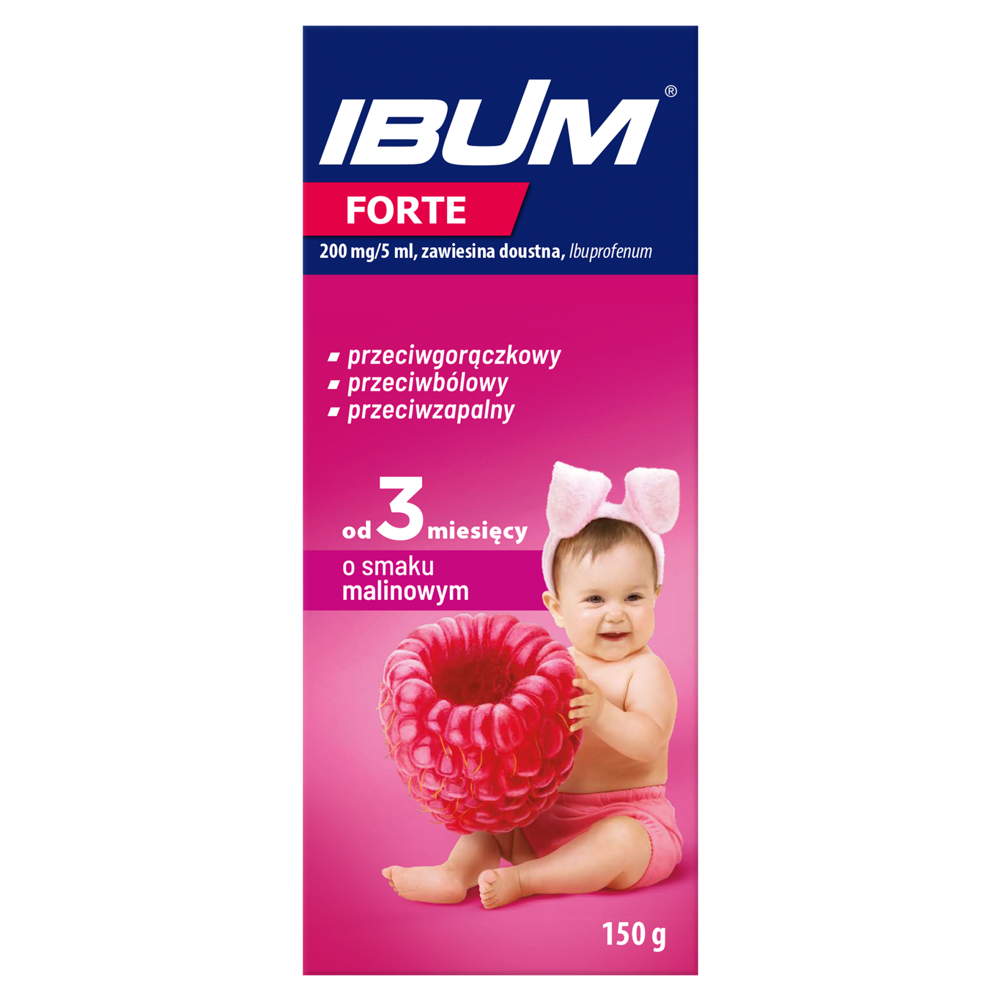 Ibum Forte, 200 mg/5ml, zawiesina doustna, 150 g zdjęcie