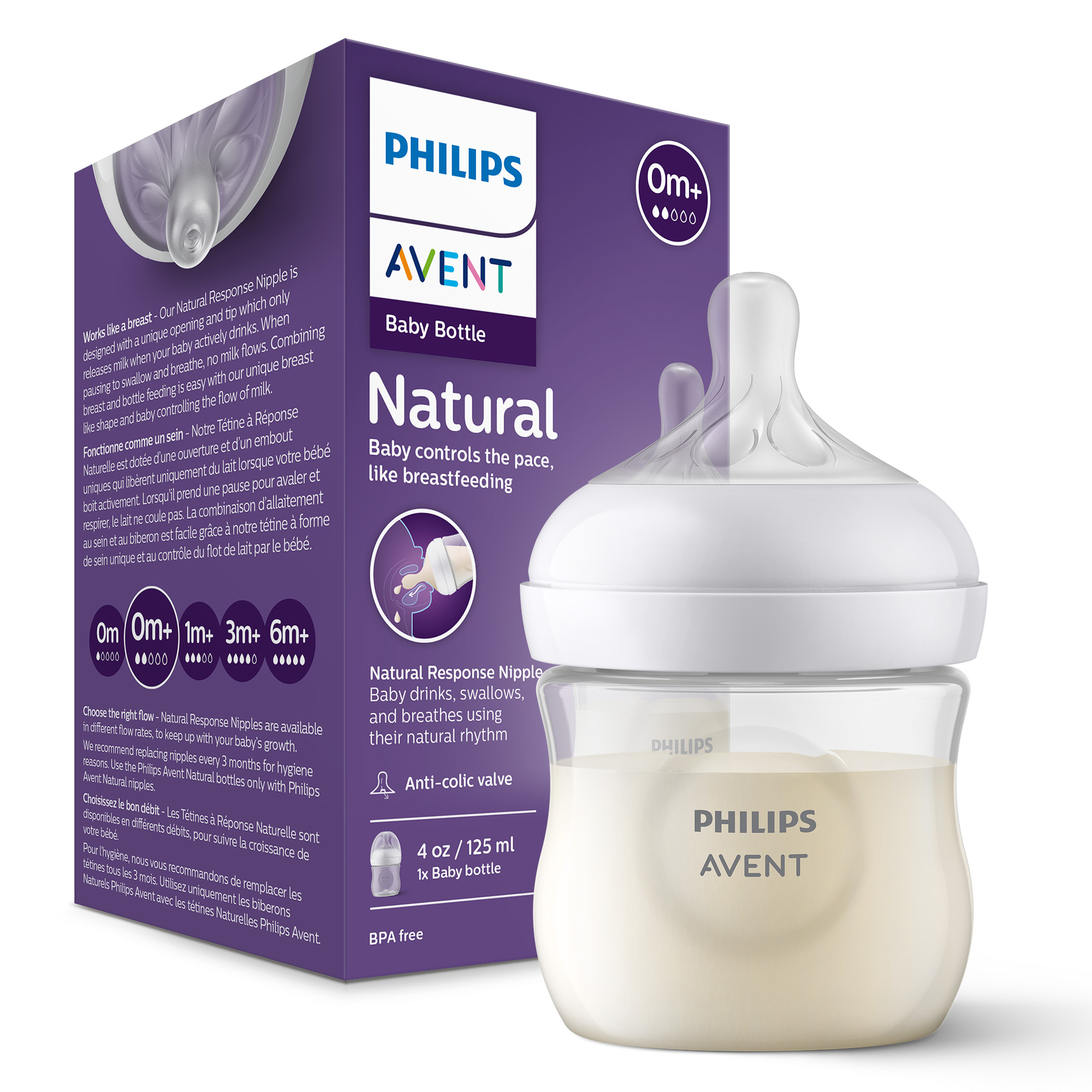 Avent Philips Natural Response butelka 0m+ 125 ml [SCY900/01] zdjęcie