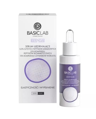 BasicLab, serum ujędrniające 0,5% peptyd miedziowy, 25% kompleksu peptydów mimetycznych, 30 ml zdjęcie