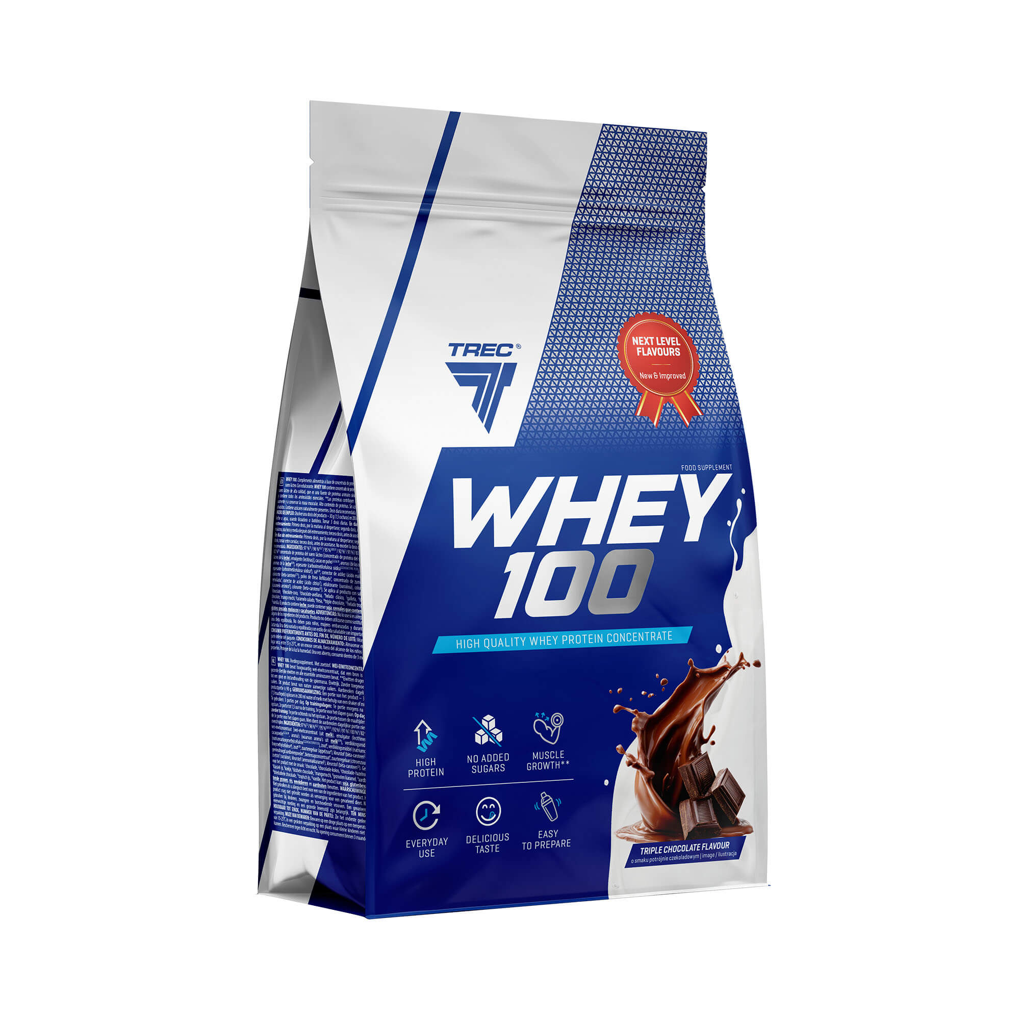 Trec Whey 100 Triple Chocolate, proszek, 700 g zdjęcie