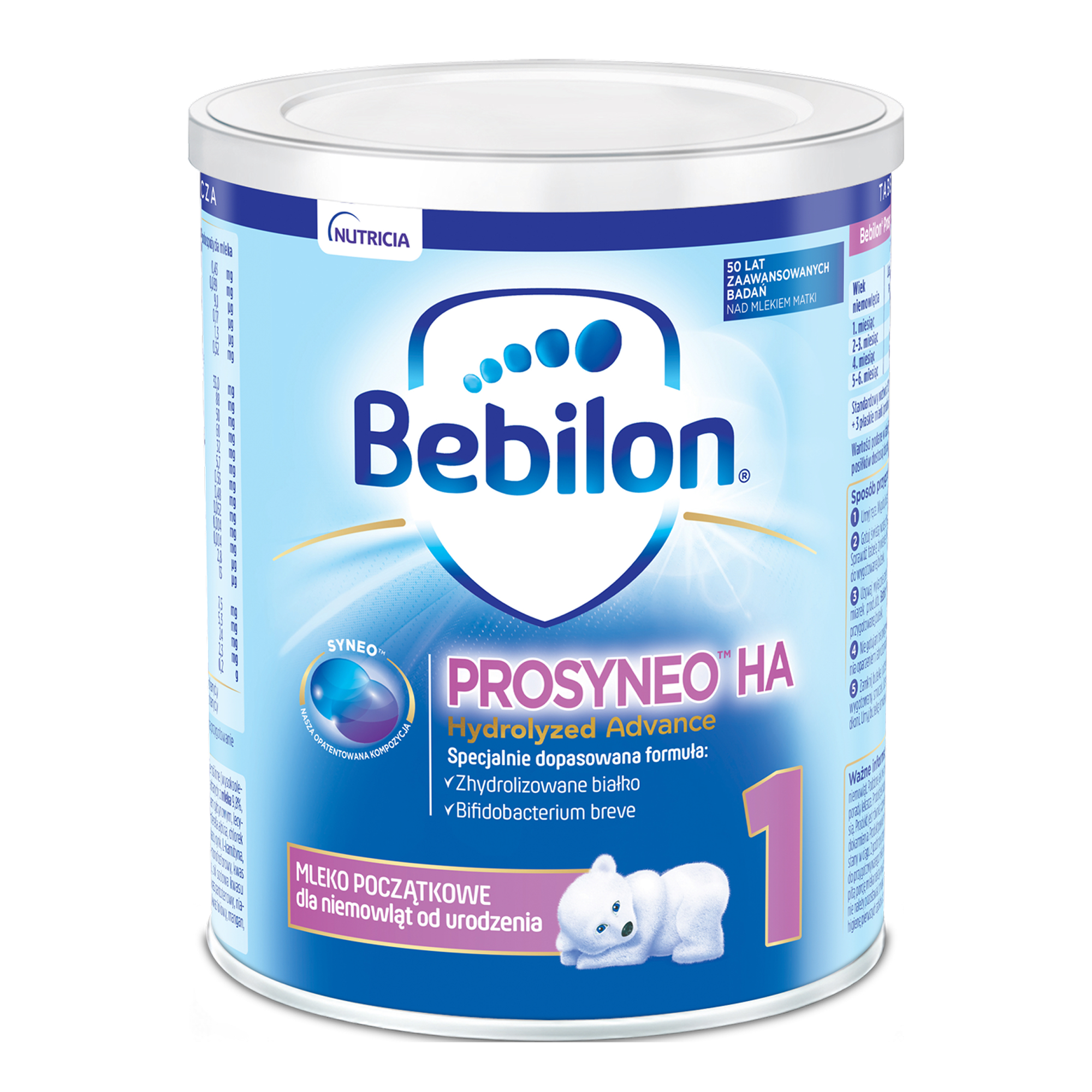 Bebilon Prosyneo HA 1 mleko początkowe dla niemowląt od urodzenia 400 g  zdjęcie